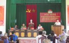 Tổ đại biểu HĐND thành phố và đại biểu HĐND xã tiếp xúc với cử tri xã Quảng Minh