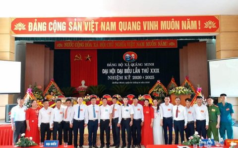 Đại hội đại biểu Đảng bộ xã Quảng Minh lần thứ XXIX, nhiệm kỳ 2020 – 2025.